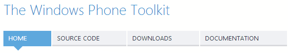 Logo of the Windows Phone toolkit